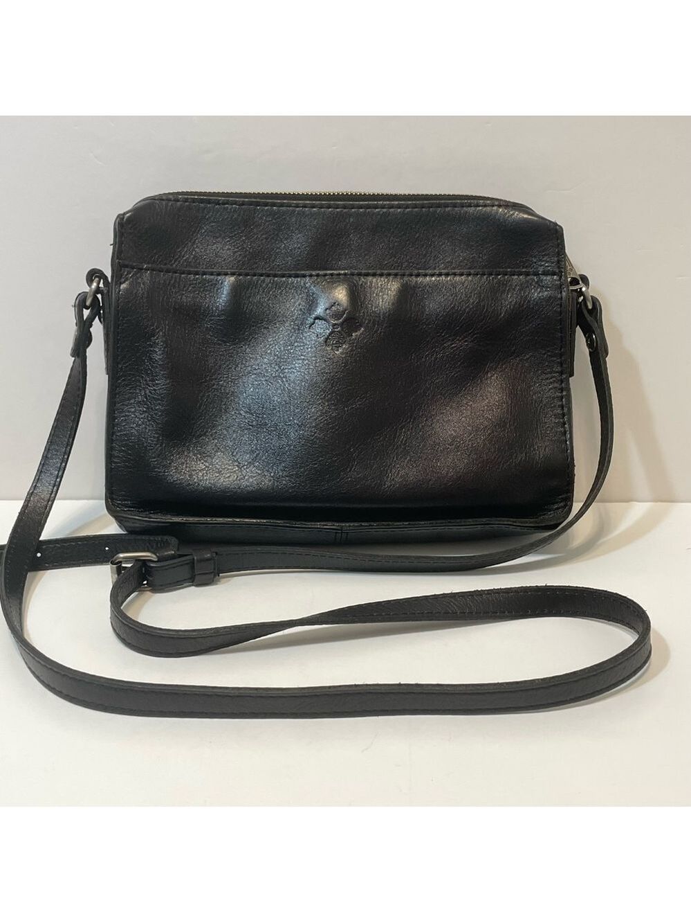 Patricia Nash Nazaire Equestrian Black Leather Bag Heritage Horseshoe EUC - Picture 5 of 16